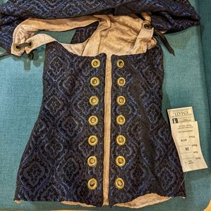 26" dark blue and gold hooded vixen ditd